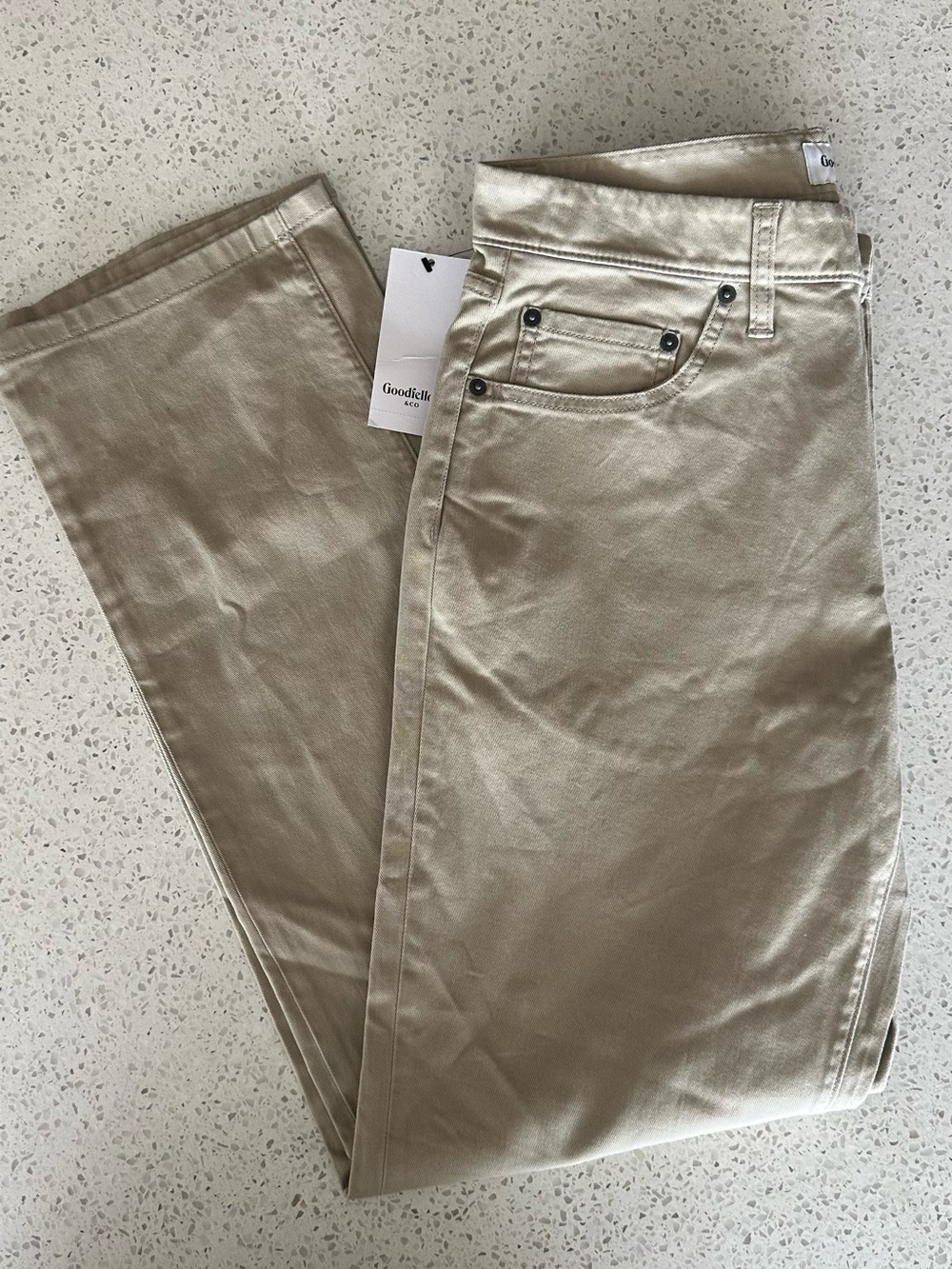 Goodfellow & Co Men's Light Khaki Slim Straight Jeans